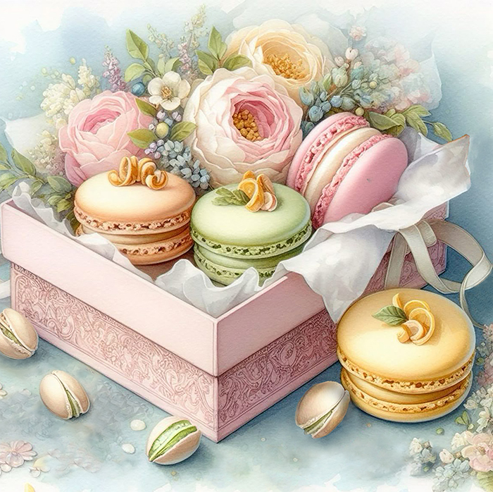 Diamond mosaic "Go to art" /177390/ "Sweet pleasure" 30*30 cm