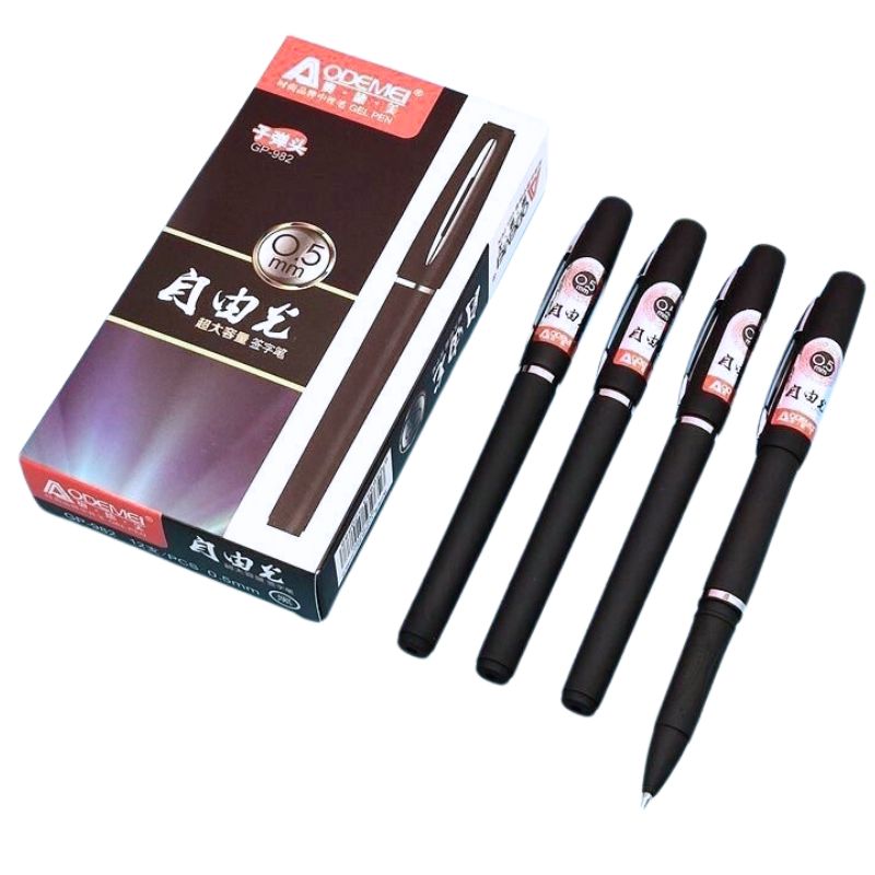 Gel pen "AODEMEI" /GP-982/ 0.5mm, black (12/144/1152)