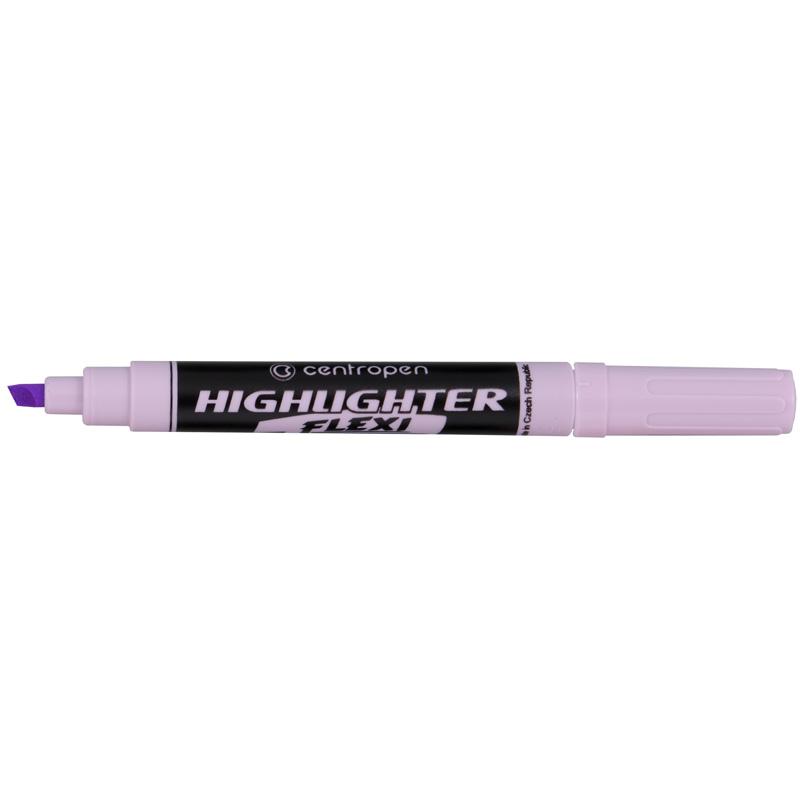 Text marker "Centropen" /8542/931/ "Fax" Flexi", 1-5 mm, pastel. purple (10/200)