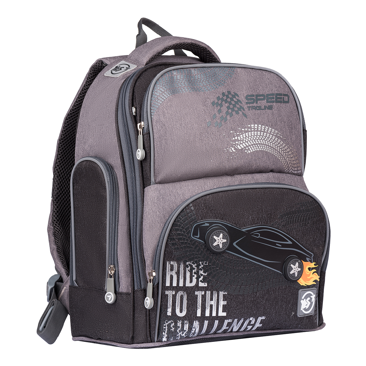 Backpack "YES" /558737/ S-30 Juno Max "Ride to the challenge", gray (1/10)