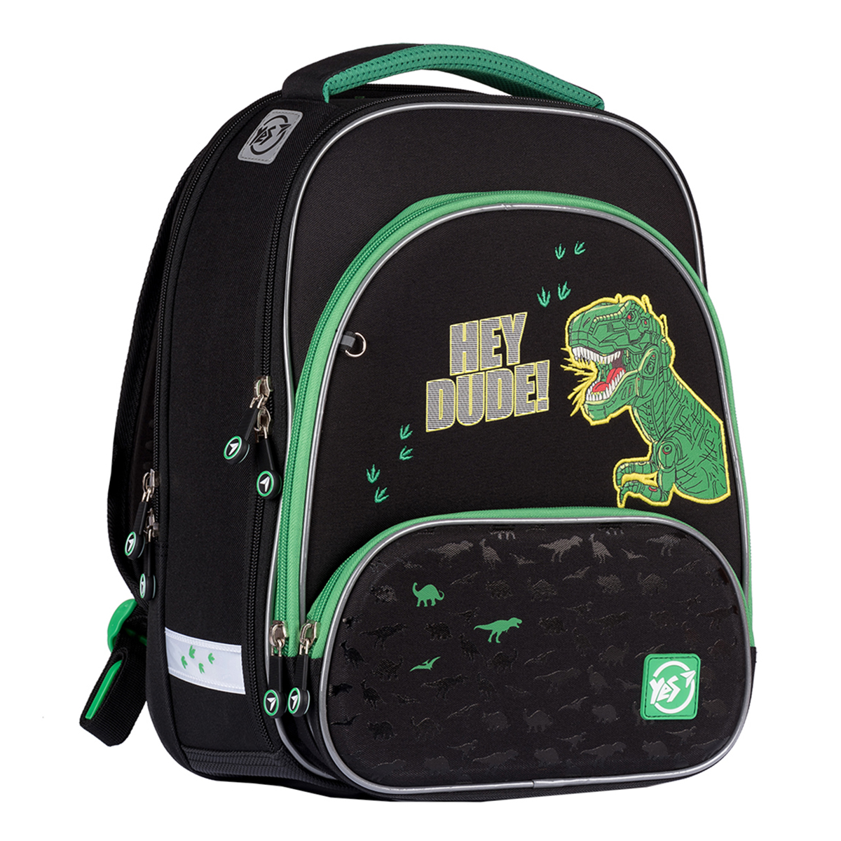 Frame backpack "YES" /555480/ S-30 JUNO ULTRA "Hey dude!", black (1/4)