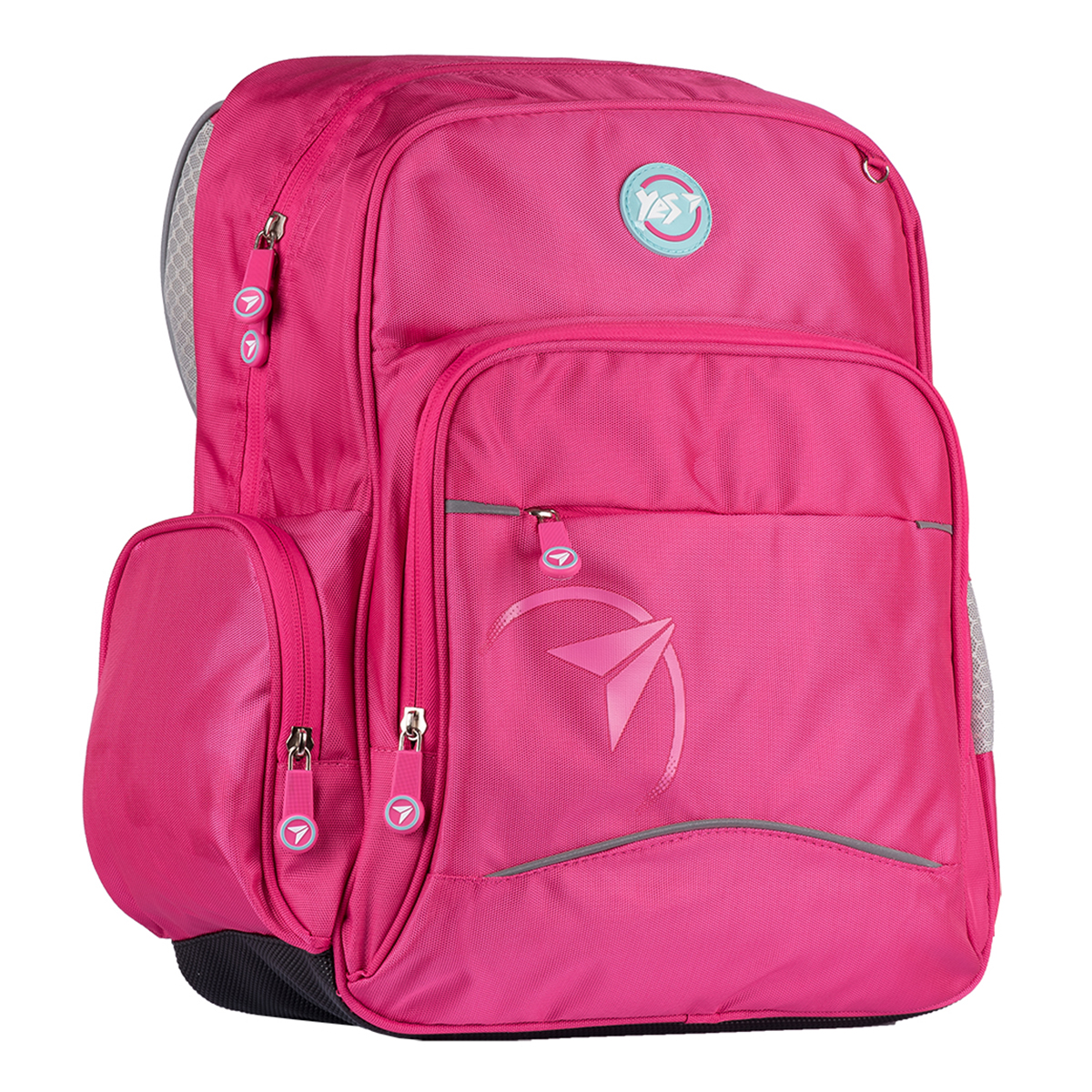 Backpack "YES" /557873/ S-80-2 "College time", pink (1/20)