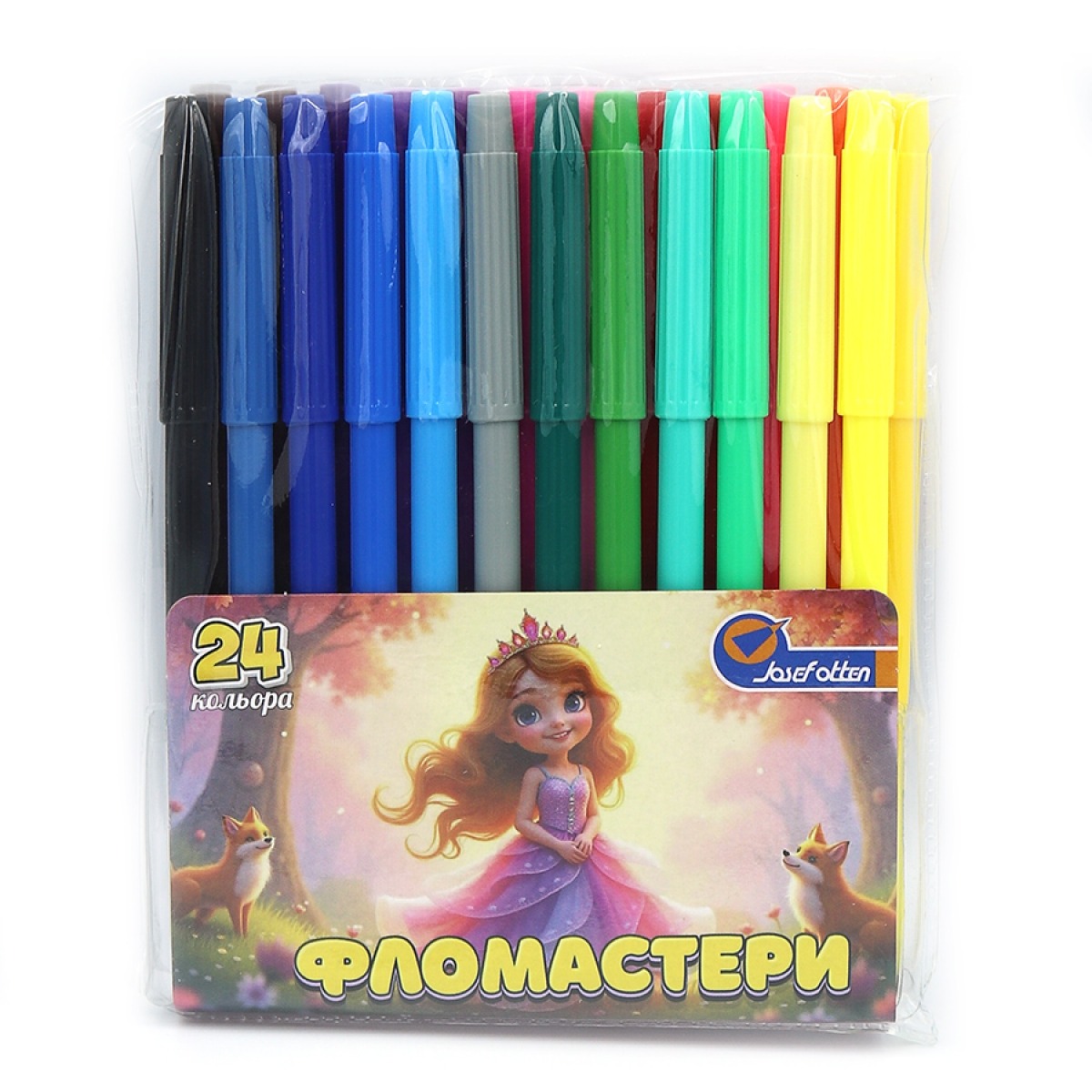 Felt-tip pens "JO" 24 pcs. /828-24K/ "Princess" PVC (1/12/96)