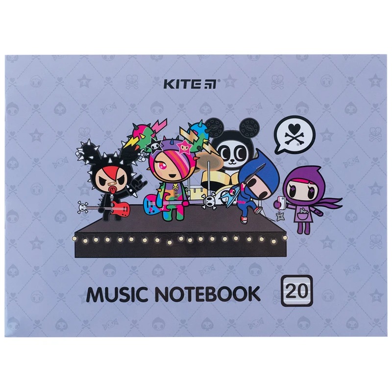 Notebook for notes A5/20 sheets "Kite" /K24-405/ "Headphones" (67021) (1/10)