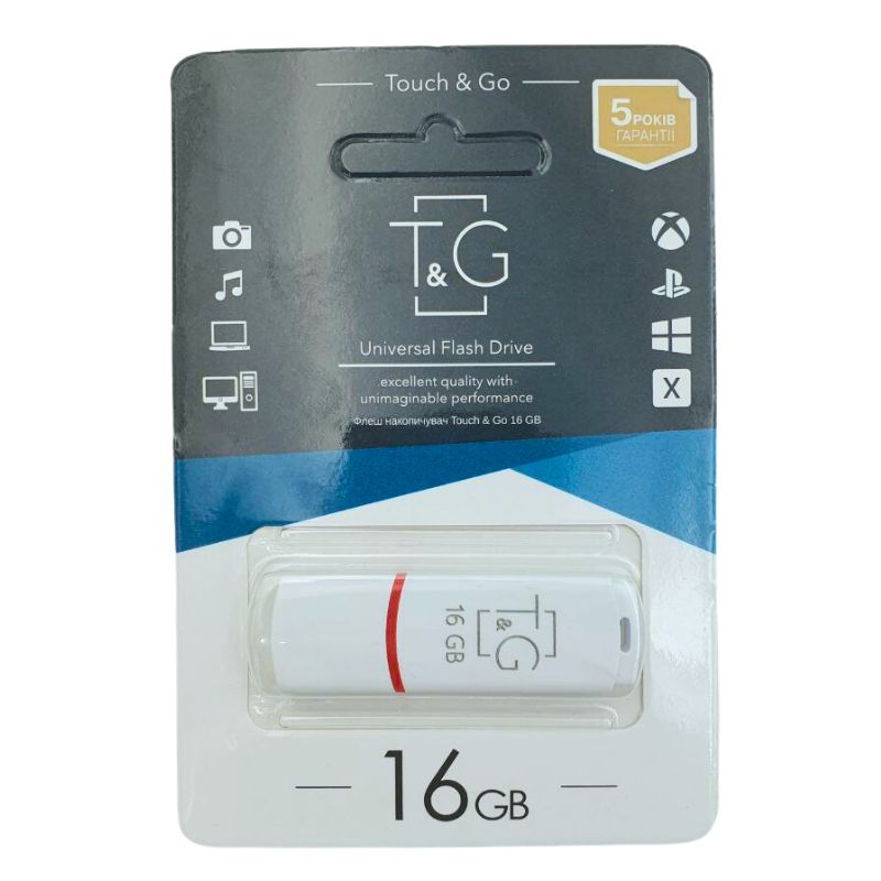 Flash memory "T&G" 16GB Classic series 011 white
