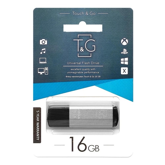 Flash memory "T&G" 16GB Vega series 121 silver
