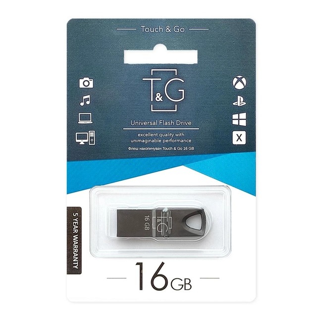 Flash memory "T&G" 16GB metal series 117 black