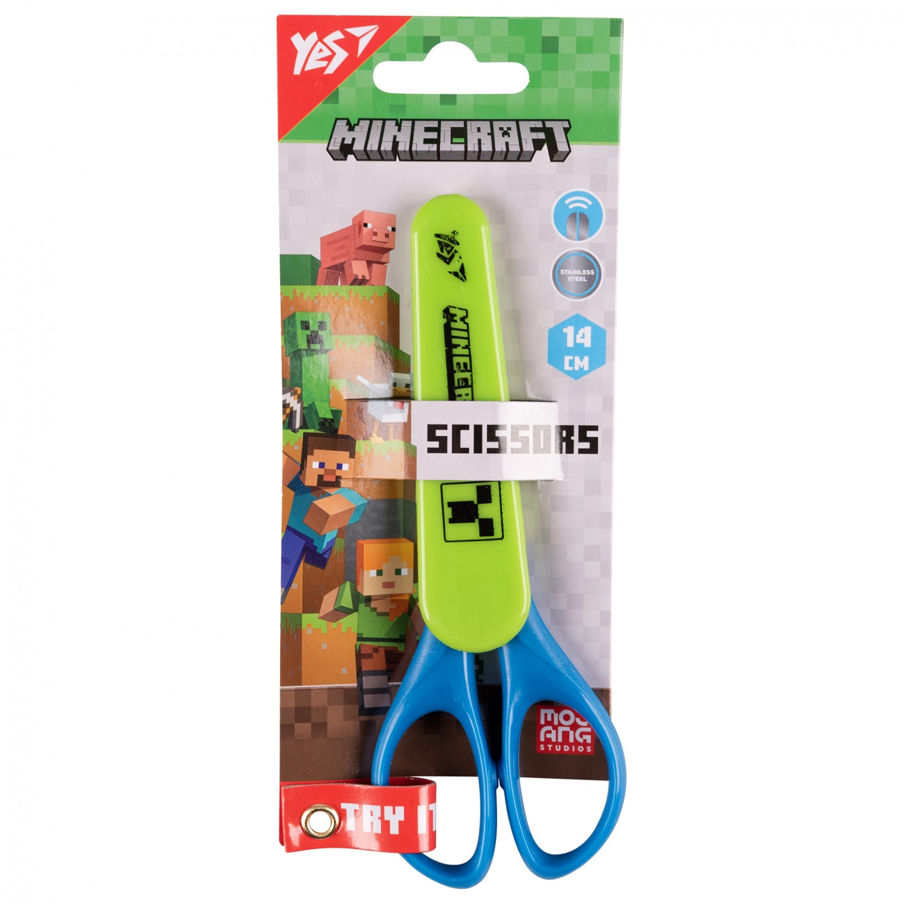 Scissors "Yes" 14 cm /480448/ "Minecraft" in a case (1/12/360)