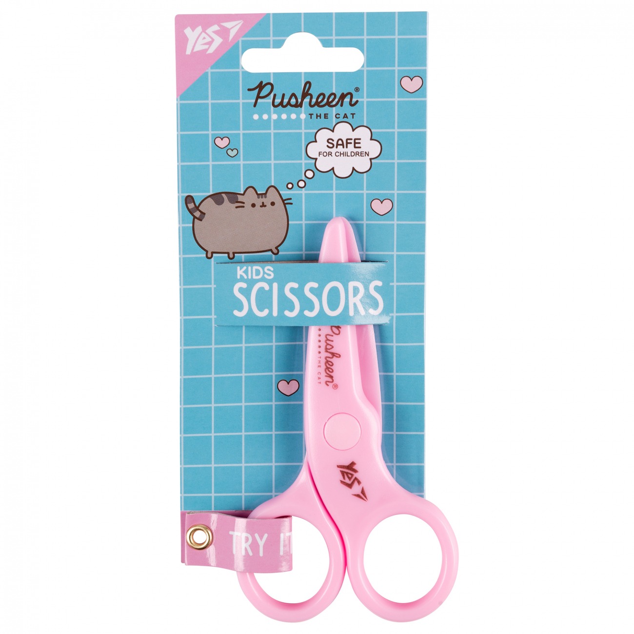 Scissors "Yes" 10.8 cm /480451/ "Pusheen" safe plastic (1/12/360)