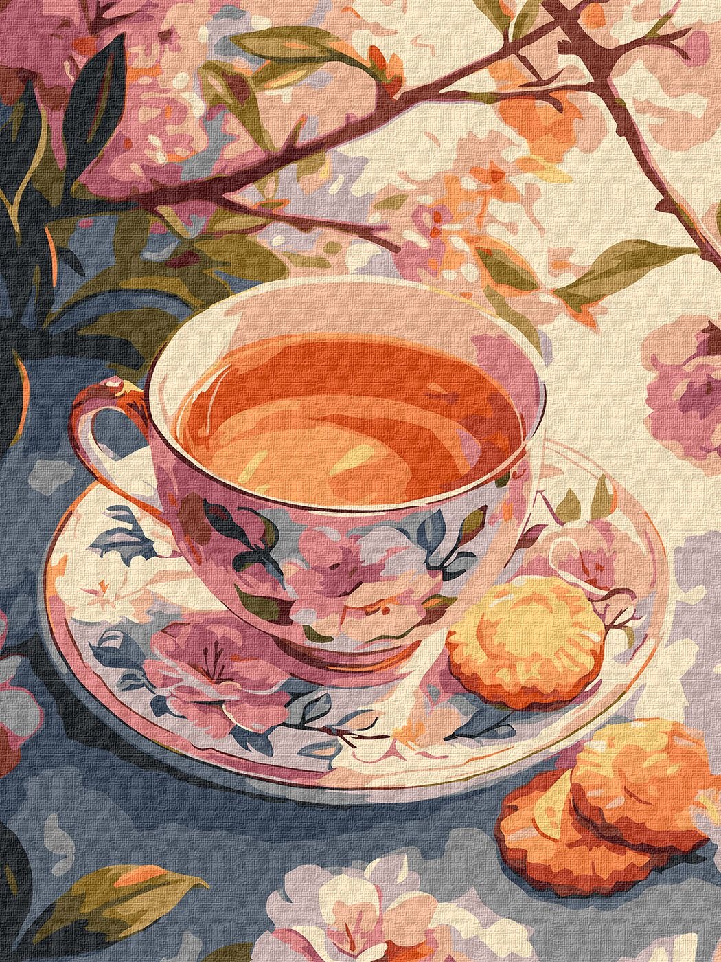 Painting by numbers "Ideyka" /KHO5722/ "Flower tea" 30*40cm