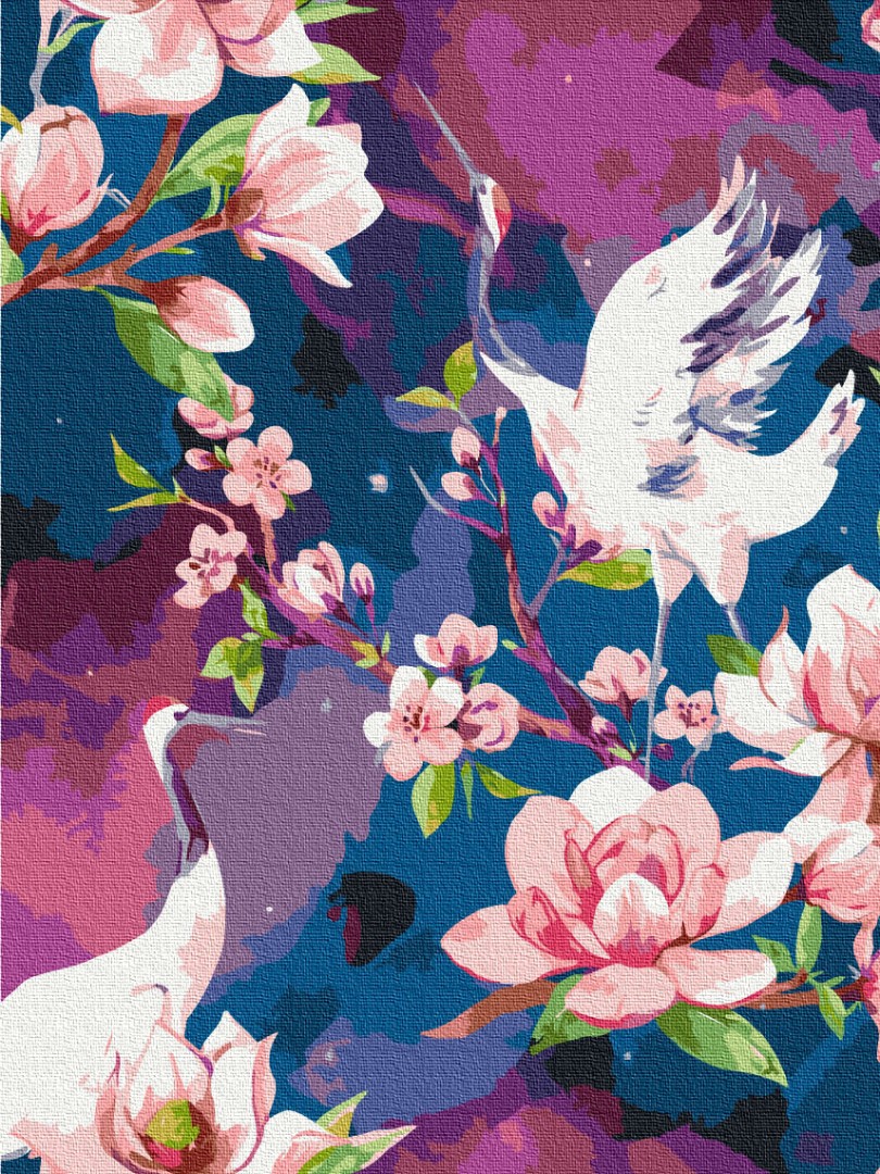 Painting by numbers "Brushme" /RBS1003/ "Crane song" 30*40cm