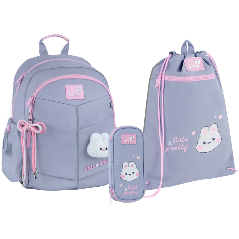 "Kite" set /SET_K26-771S-1/ backpack + pencil case + shoe bag 771 Pretty Nice (1/6)