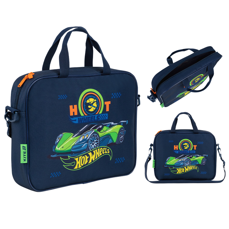 Портфель А4 на блискавці "Kite" /HW26-589/ A4, 1 від., 589 Hot Wheels (1/25)