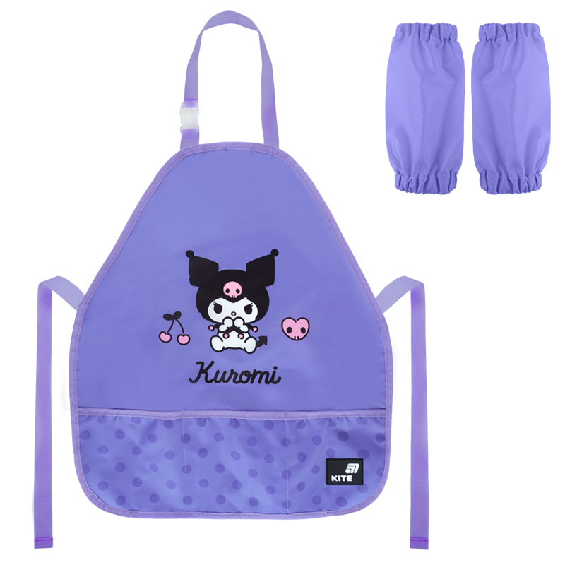 Фартух з нарукавниками "Kite" /HK26-161-2/ 55x47 см, Education Kuromi (1/25)