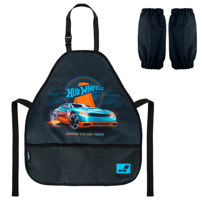 Фартух з нарукавниками "Kite" /HW26-161/ 55x47 см, Education Hot Wheels (1/25)