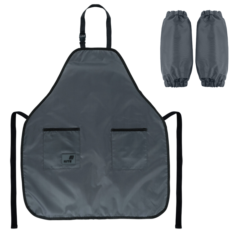 Фартух з нарукавниками "Kite" /K26-526-4/ 69х60см Education Teens сірий (1/25)