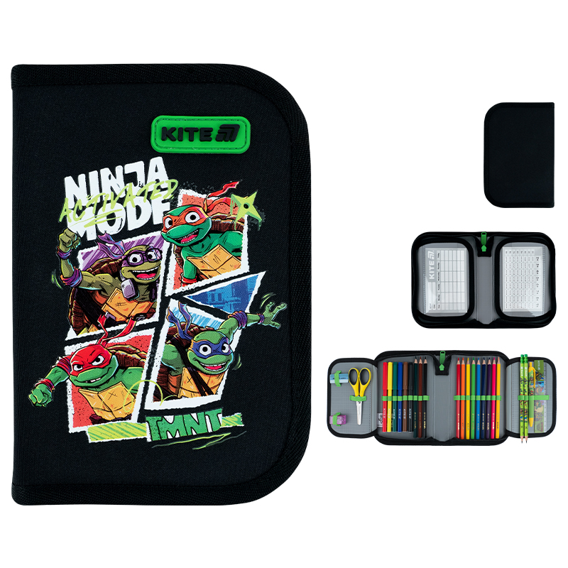 Пенал "Kite" /NT26-622H/ 1 від., 2 відв., з наповненням 622H Tales of the TMNT (1/42)