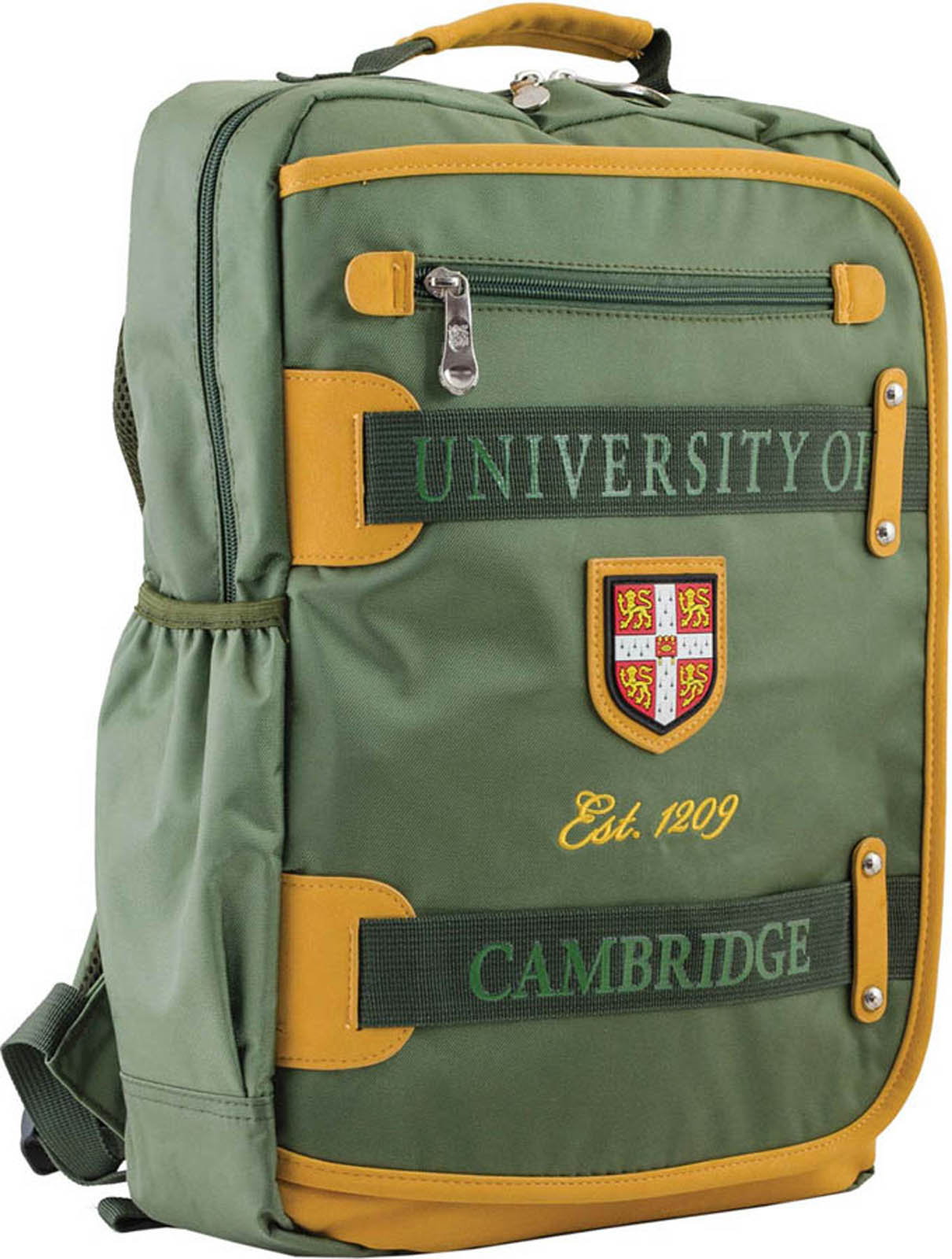 Teenage backpack "Yes" /554024/ CA 076, green, 29*43*12 (1/20)