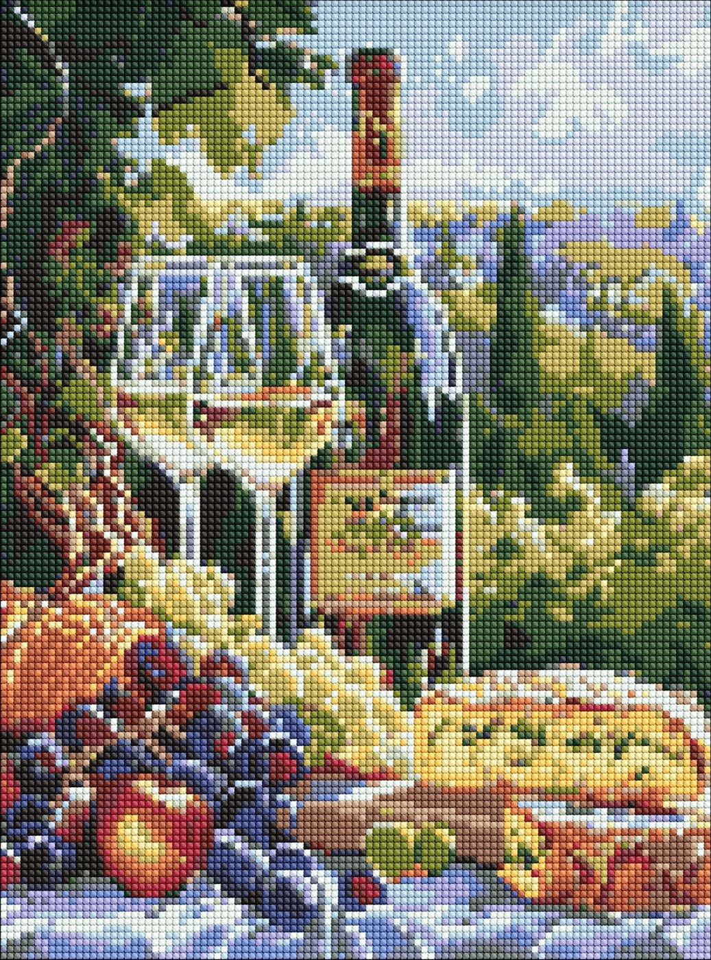 Diamond mosaic "Ideyka" /AMO20188/ "Taste of Chardonnay" 30*40cm