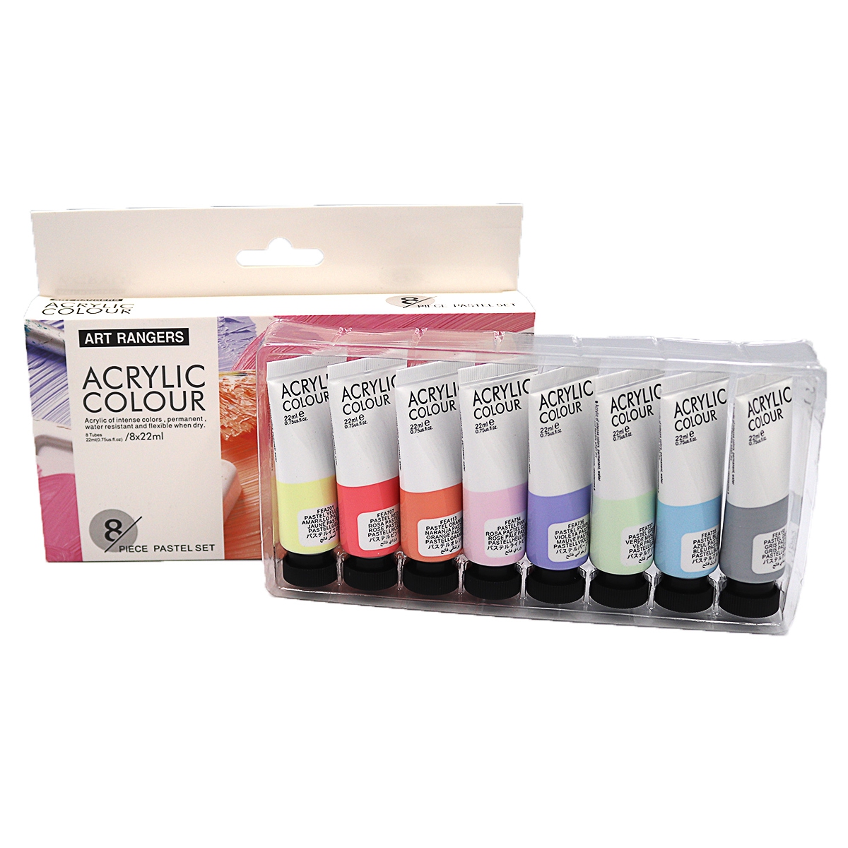 Set of acrylic paints "Art rangers" /32KRFEA0822-P/PA32.08022.B/ 8 colors*22ml (1/6/24)