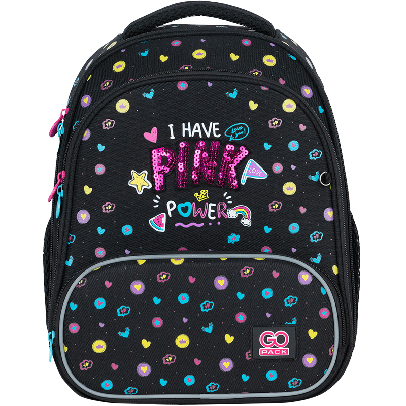 Frame backpack "GoPack" /GO24-597M-2/ Education 597M-2 Pink Power (66840) (1/8)