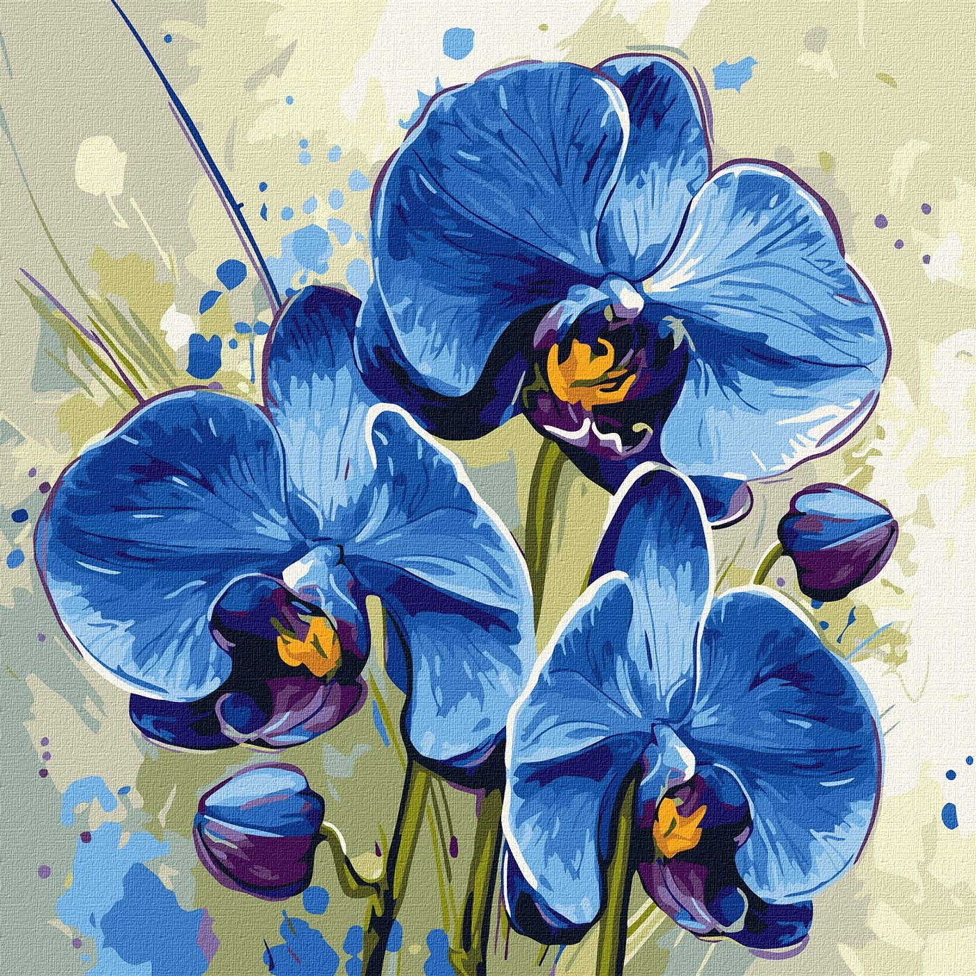 Painting by numbers "Ideyka" /KHO3344/ "Tender orchid" 40*40cm