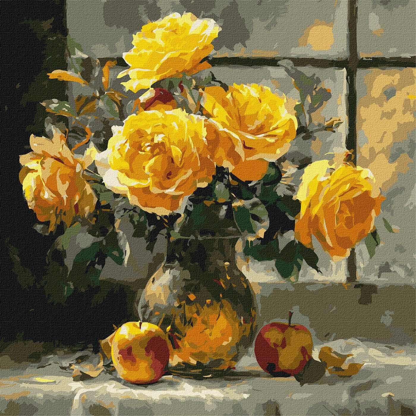 Painting by numbers "Ideyka" /KHO3347/ "Petal tenderness" 40*40cm