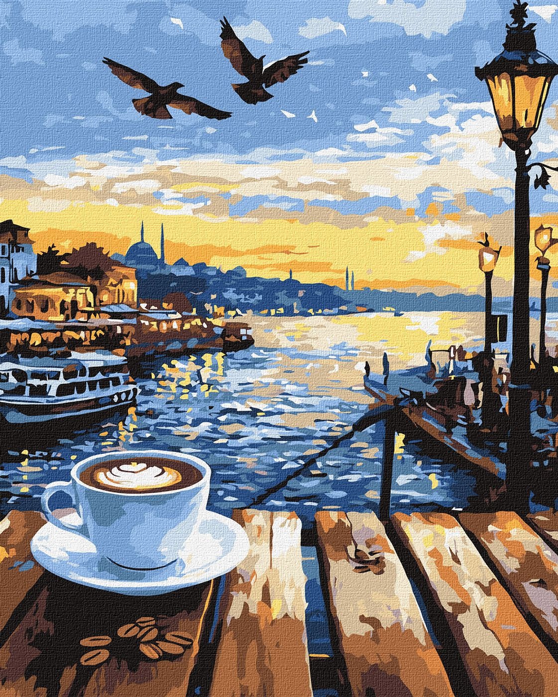 Picture by number "Ideyka" /KHO6403/ "Istanbul morning" 40*50 cm