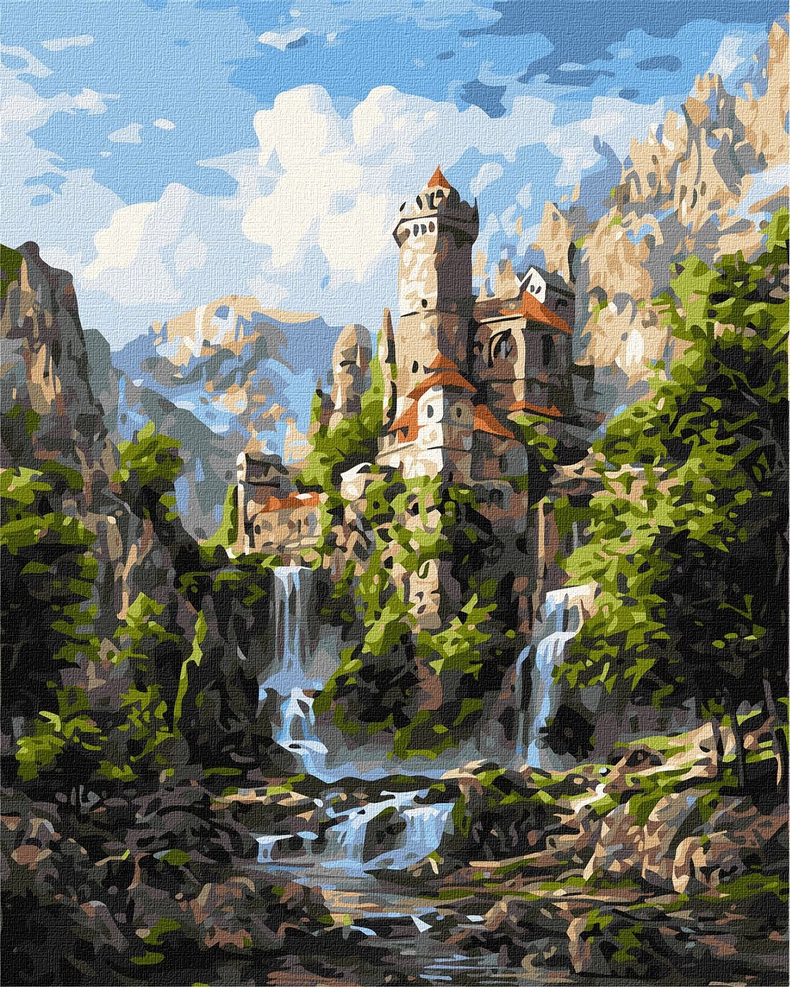 Painting by numbers "Ideyka" /KHO6433/ "Secrets of rocks" 40*50 cm