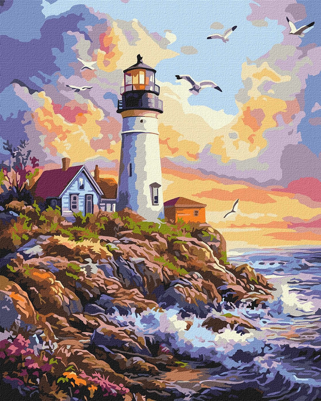 Painting by numbers "Ideyka" /KHO6434/ "Seaside calm" 40*50 cm