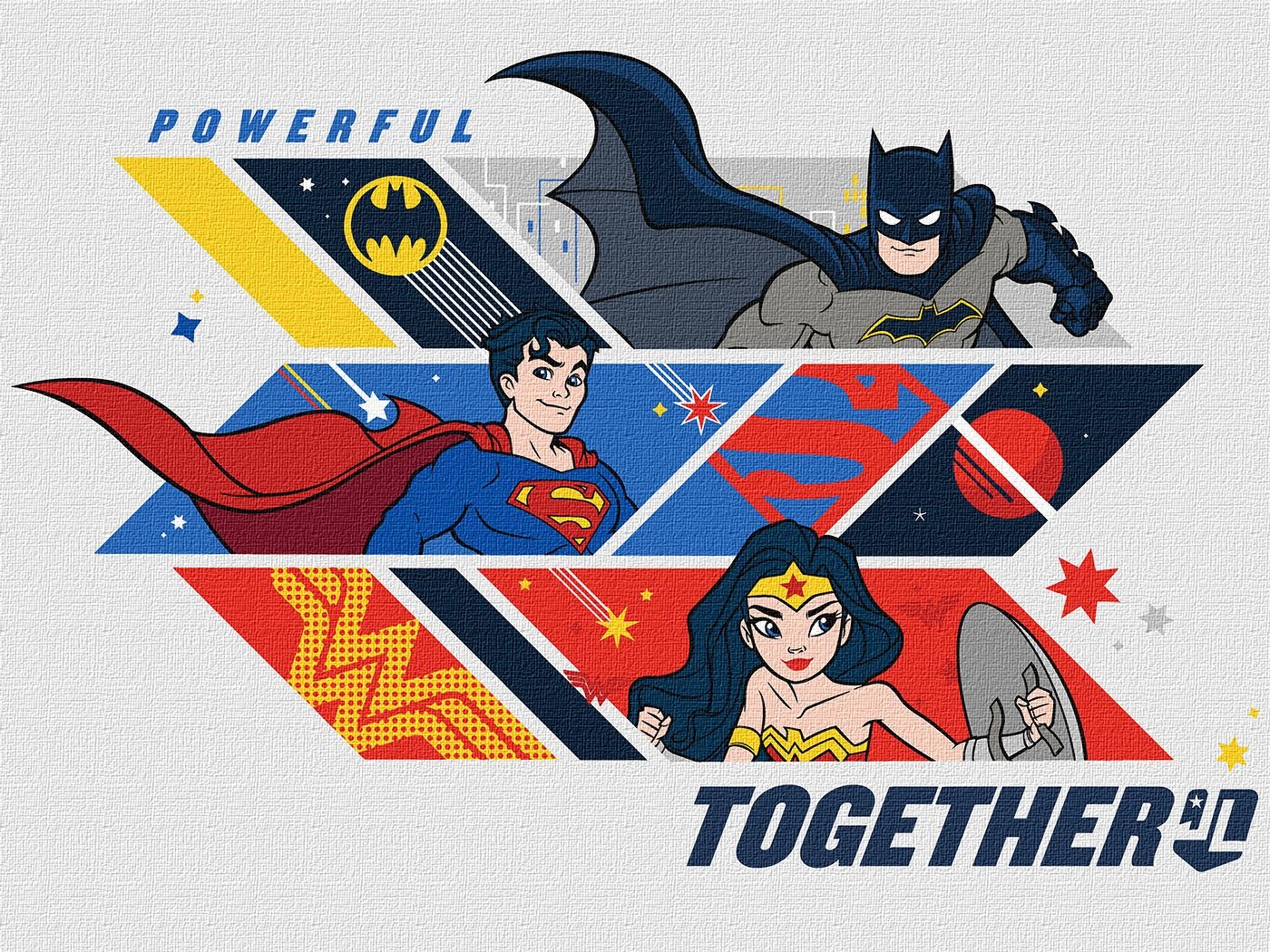Painting by numbers "Ideyka" /KHO8715/ WB "Super Friends: Powerful together" 30*40cm