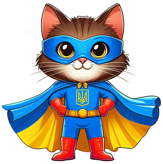 Set for creativity with rhinestones (sticker) "Go to art" /187123/ "Protector cat" 10*10 cm