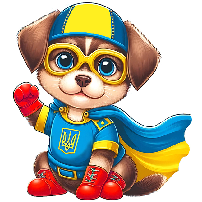Set for creativity with rhinestones (sticker) "Go to art" /187124/ "Protector dog" 10*10 cm