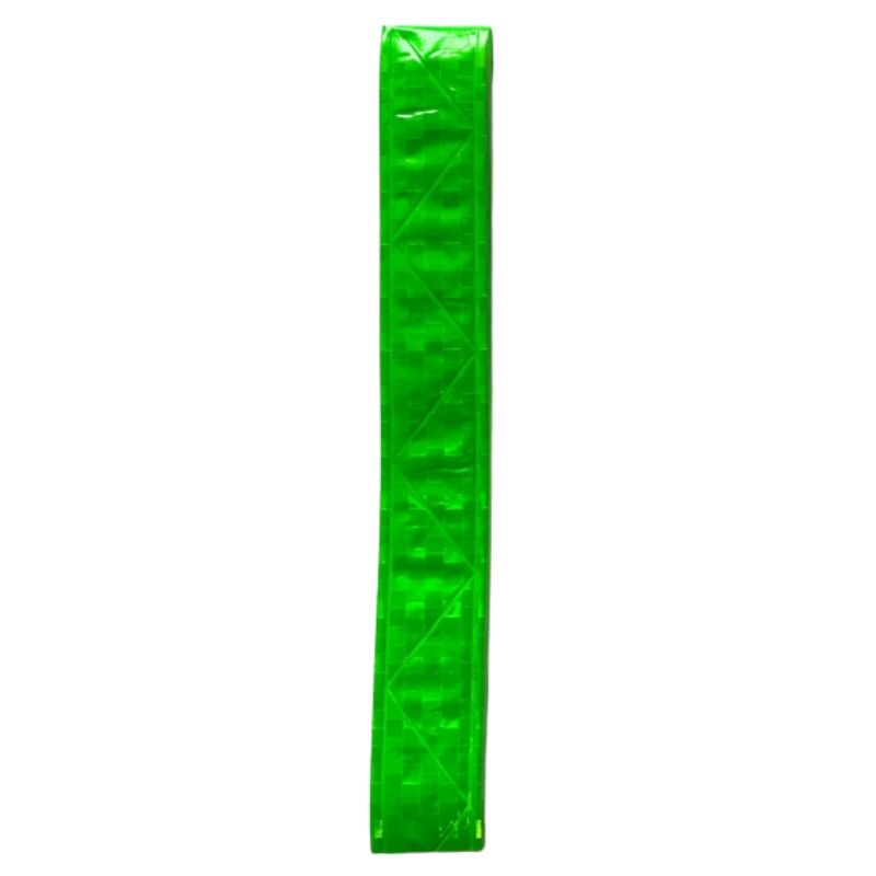 Flicker reflective "ECONOMIX" /E30815-13/ on Velcro, PVC, 55cm*2.5cm, bright light green (1/100)