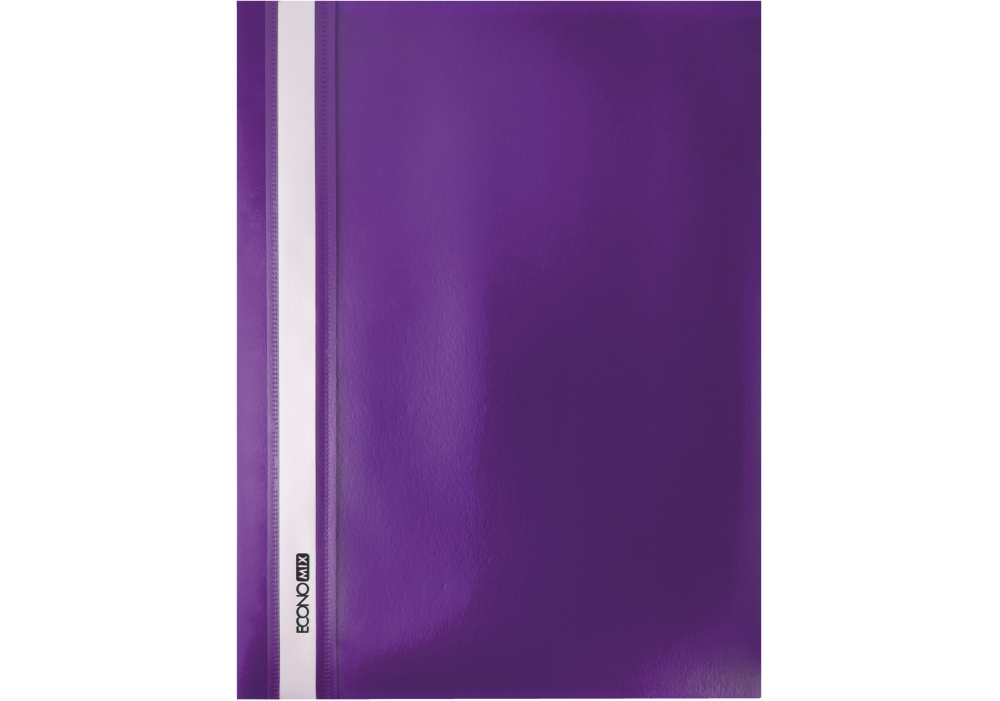 Speed ​​stapler pl. B/PERF. "Economix" /E31509-12/ A4 purple, texture orange, 120/160 μm (10)