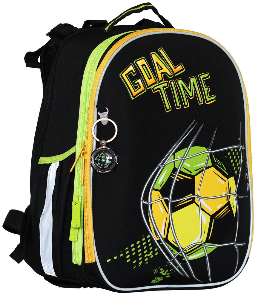 Backpack "CLASS" /2410C/ SchoolCase Mini 2 compartments, 35x27x16cm, "Football" (1/4)