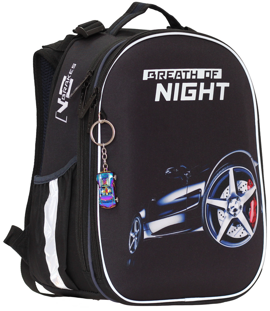 Backpack "CLASS" /2411C/ SchoolCase Mini 2 compartments, 35x27x16cm, "Breath of Night" (1/4)