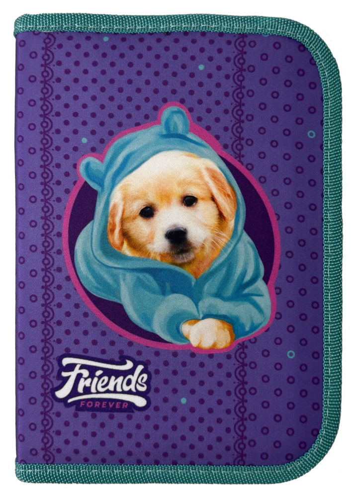 Pencil case "CLASS" /24001C/ 1 compartment, empty, "Friends"
