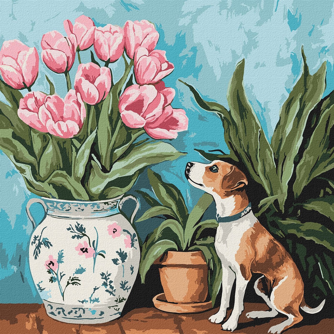 Painting by numbers "Ideyka" /KHO6776/ "Enchanting tulips" 40x40 cm