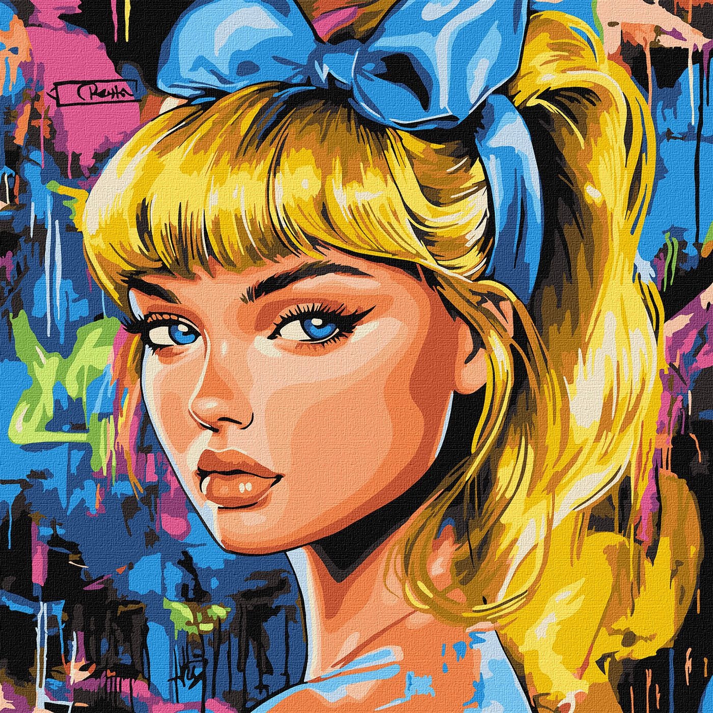 Painting by numbers "Ideyka" /KHO8602/ "Modern Cinderella" 40x40 cm