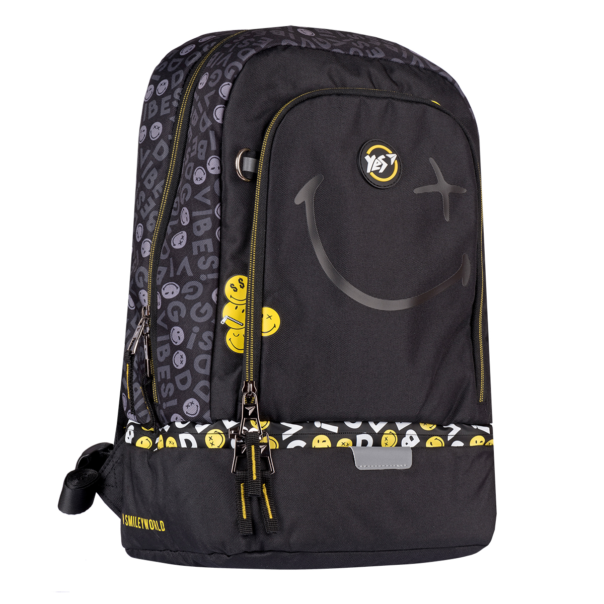 Backpack "YES" /552274/ TS-79 "Smiley World.Black&Yellow", black (1/10)