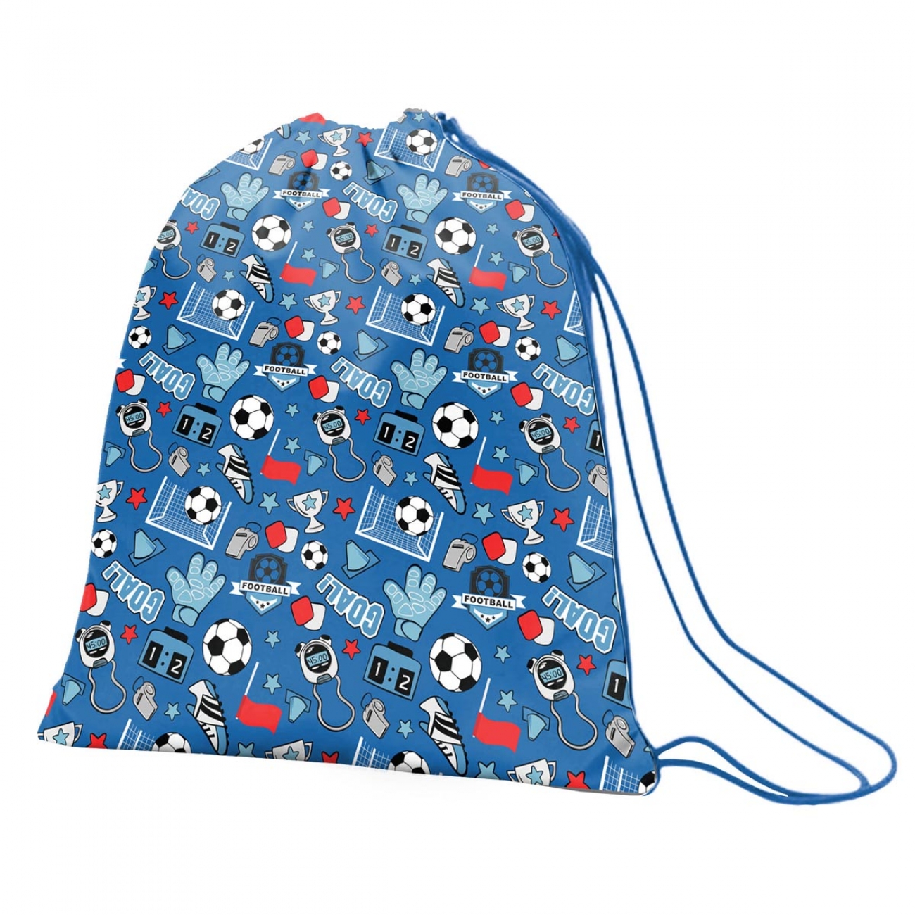 Shoe bag "1B" /552589/ SB-10 "Football", blue (1/50)