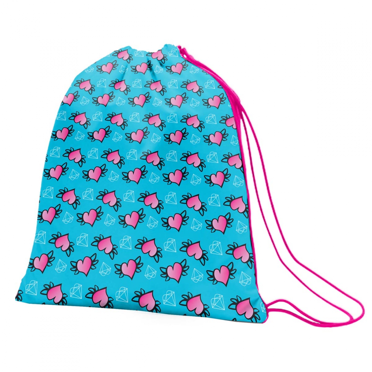 Shoe bag "1B" /552266/ SB-10 "Heart", turquoise (1/50)