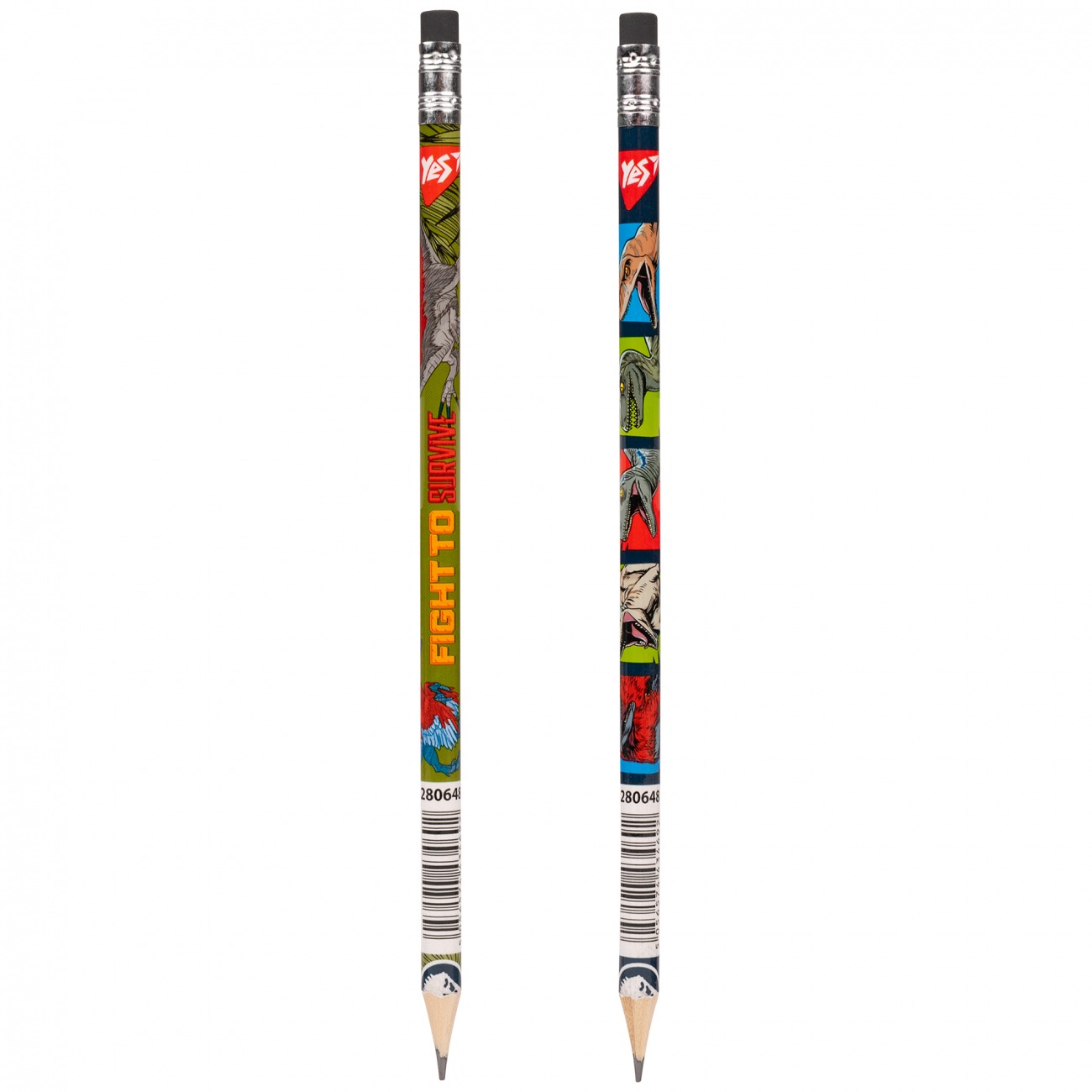 Pencil "Yes" /280648/ "Jurassic World" with eraser round 36pcs/tube, mix (36/540/2160)