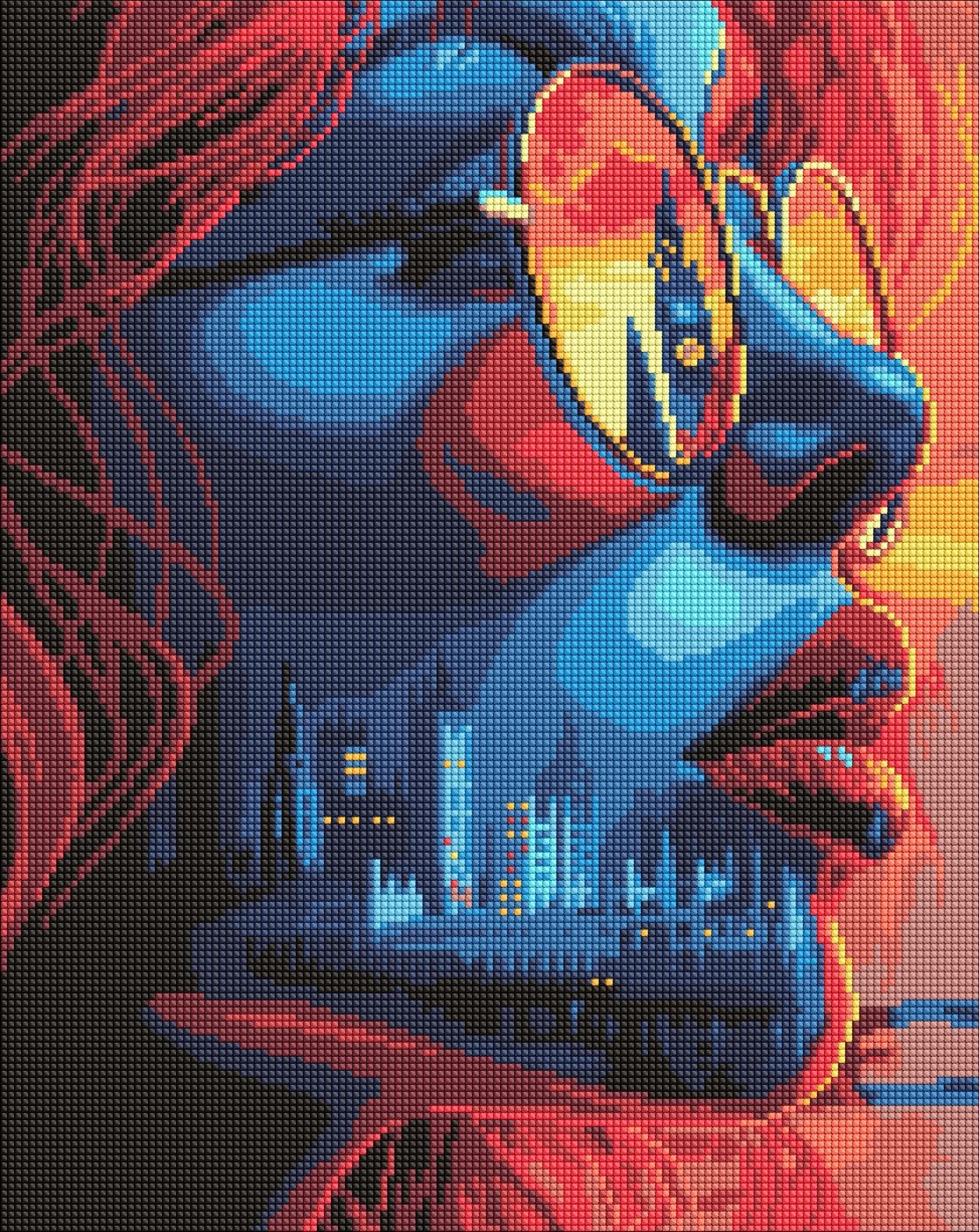 Diamond mosaic "Ideyka" /AMO8064/ "Sunset in London" 40*50cm