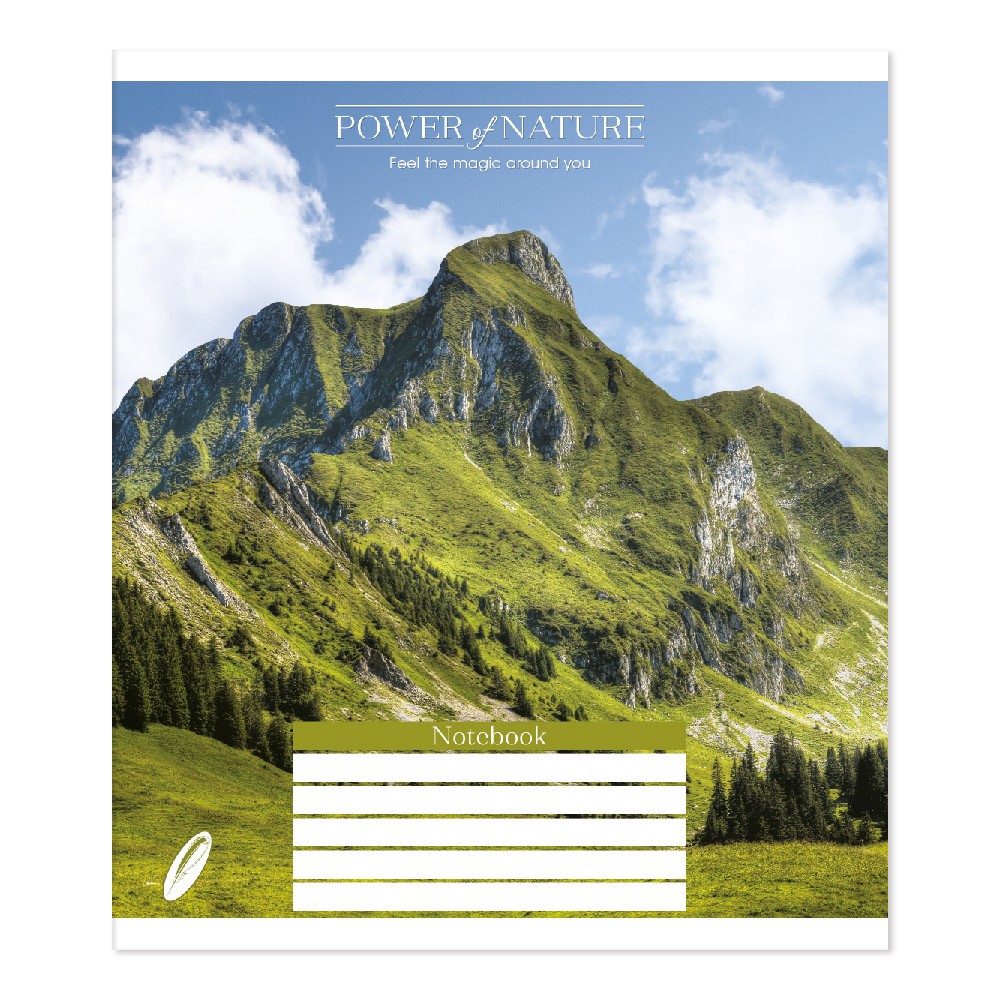 Student's notebook "Feather" 36 sheets == /TV-337/ №0353 Force of nature offset paper 50-53 g/m2 (20/240)