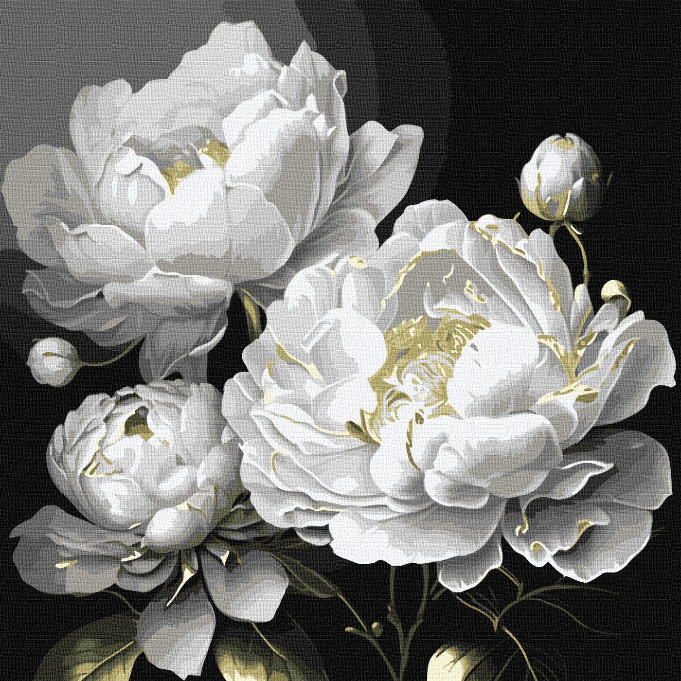 Paint by number "Ideyka" /KHO3237/ "Flawless beauty with metallic colors" 40*40 cm