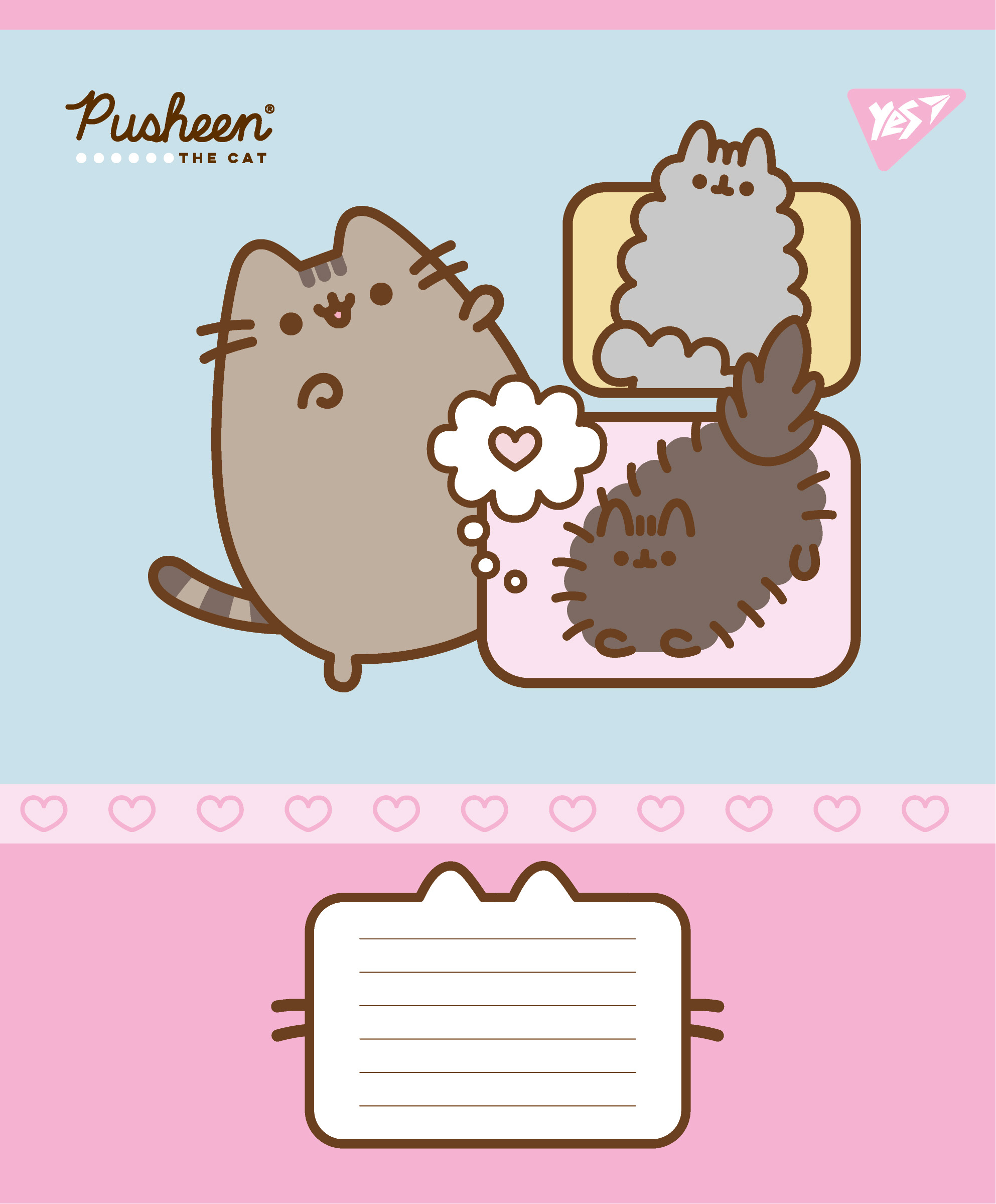 Student's notebook "YES" 18 sheets == /767606/ "Pusheen Funny" (25/400)