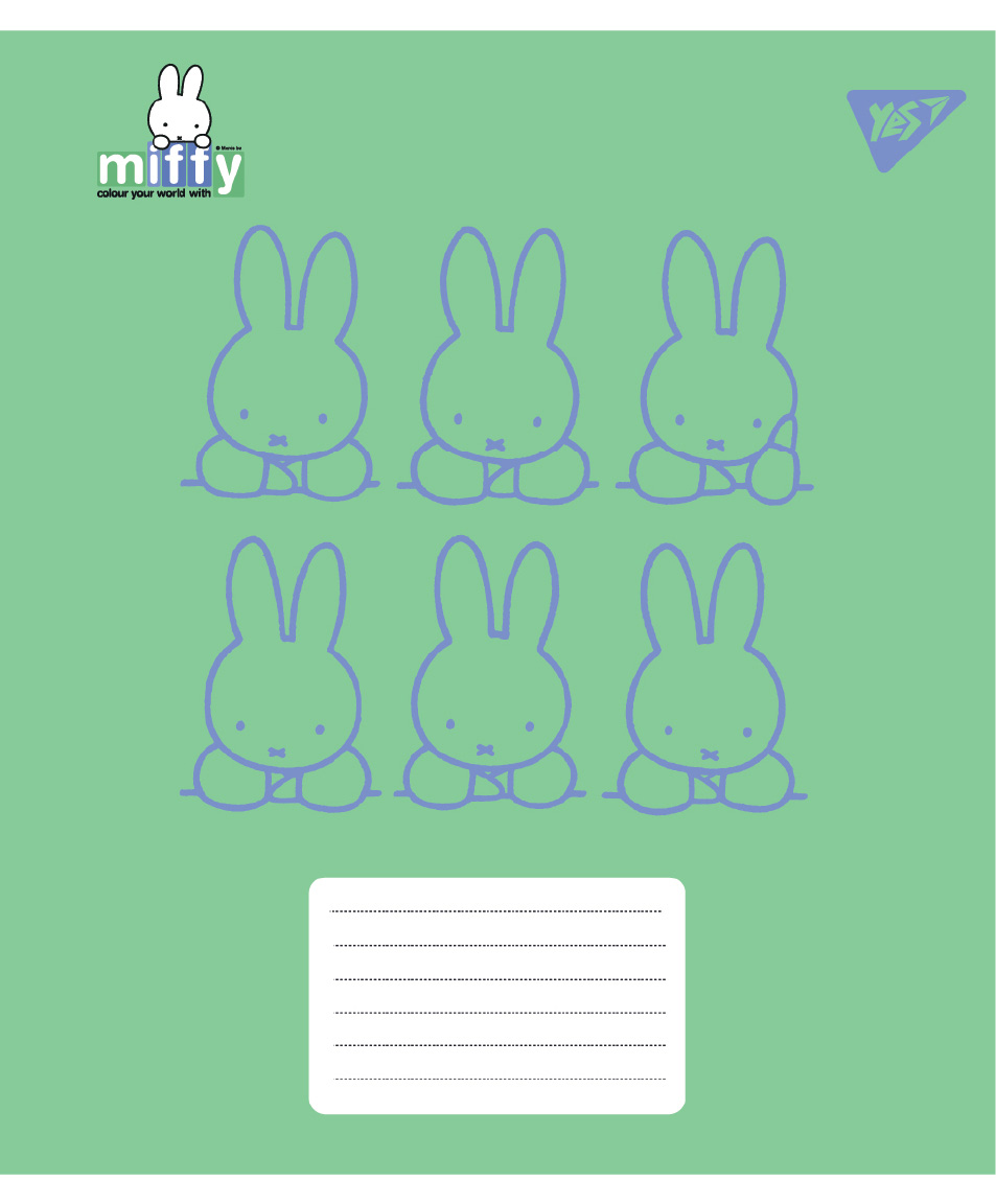 Зошит уч. "YES" 24арк.# /767622/ "Miffy Bunny" (20/320)