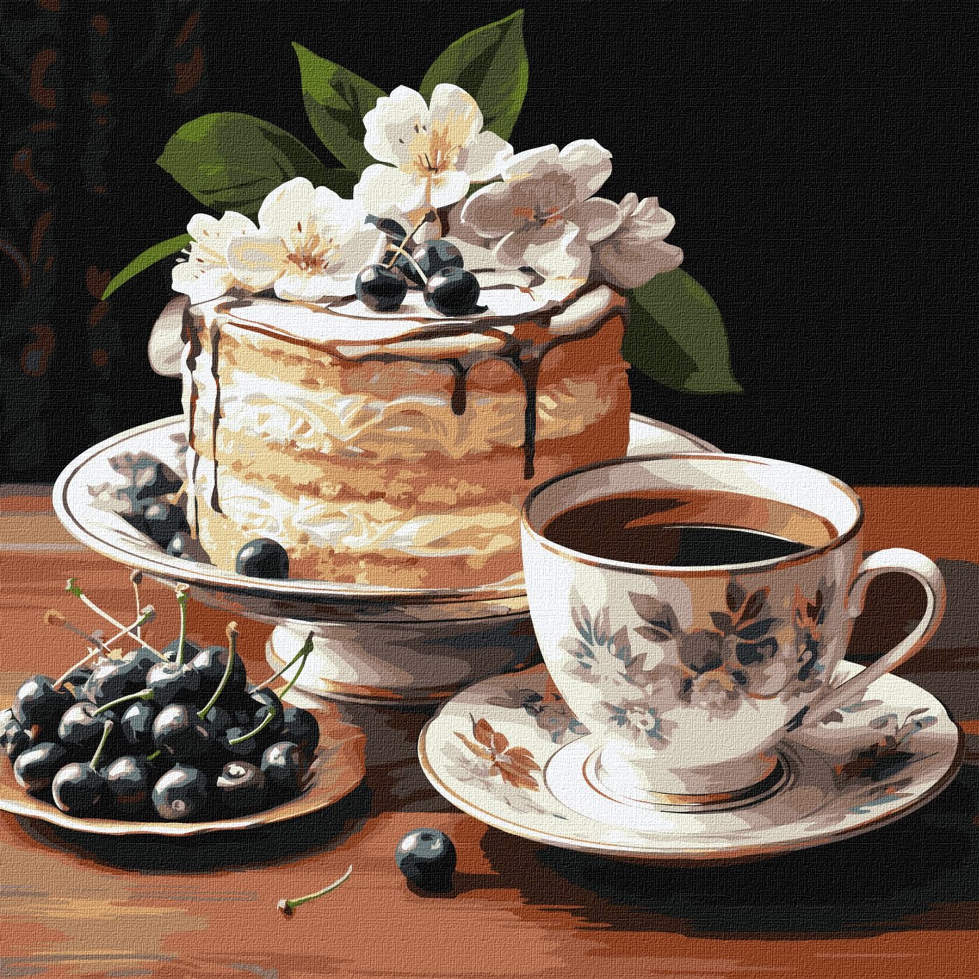 Painting by numbers "Ideyka" /KHO5681/ "Fruit sweetness" 40*40cm